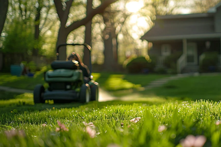 cordless battery lawn mower